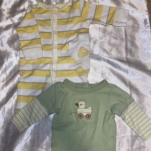 2 long sleeve onesies